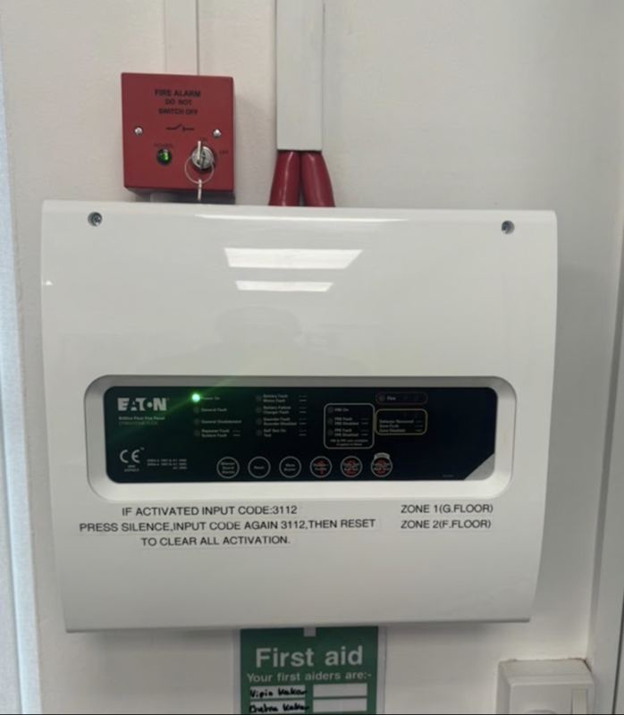 Fire alarm panel installation